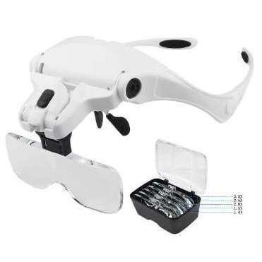 

Sale Kaca Pembesar Servis Hp Kacamata Reparasi 3.5X Magnifier 2 Led