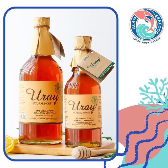 

NEW Madu Uray Natural Honey 875gr grade A+ with Royal Jelly & Bee Pollen READY