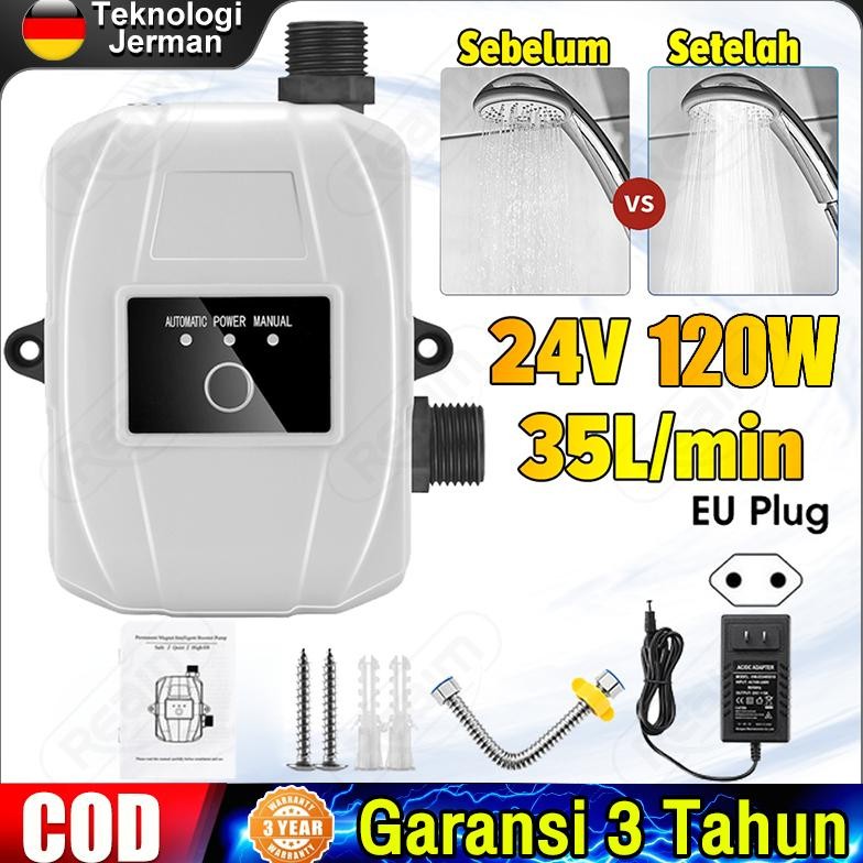 NEW Pompa Booster Pendorong Air Booster Pump Otomatis Mesin Pendorong Air Shower Water Heater Booste