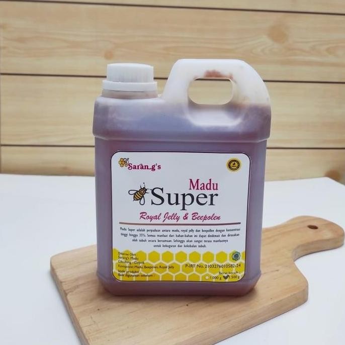 

NEW Madu Super 4in1, 1,5Kg Madu+Royal Jelly+Bee Pollen+Propolis READY