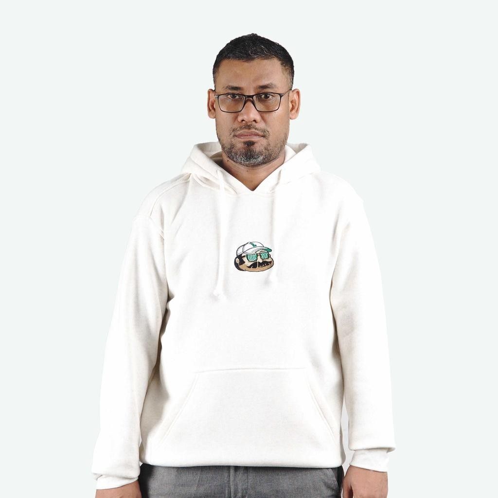Leaf Mr. Good Times White Hoodie Terlaris Best Quality 100% Original