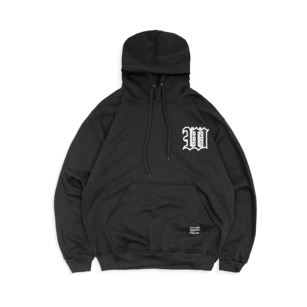 Wellborn Vague Hoodie Black Terbaru Best Quality 100% Original