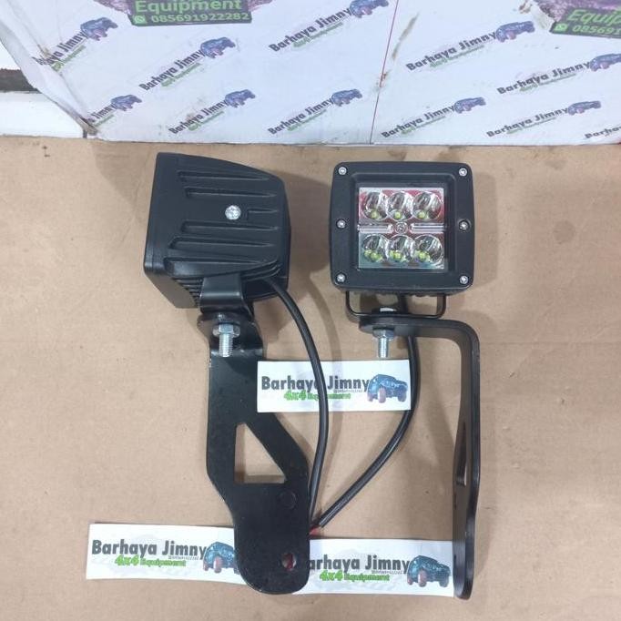 Lampu Tembak Led Katana Set Breket Engsel Pintu Jimny Model Rubicon