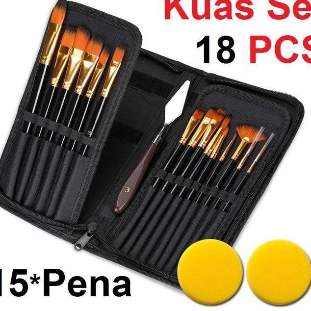 

Art Brush Set Kuas Lukis Brs12 Set Kuas Alat Lukis Set Lengkap Mixing