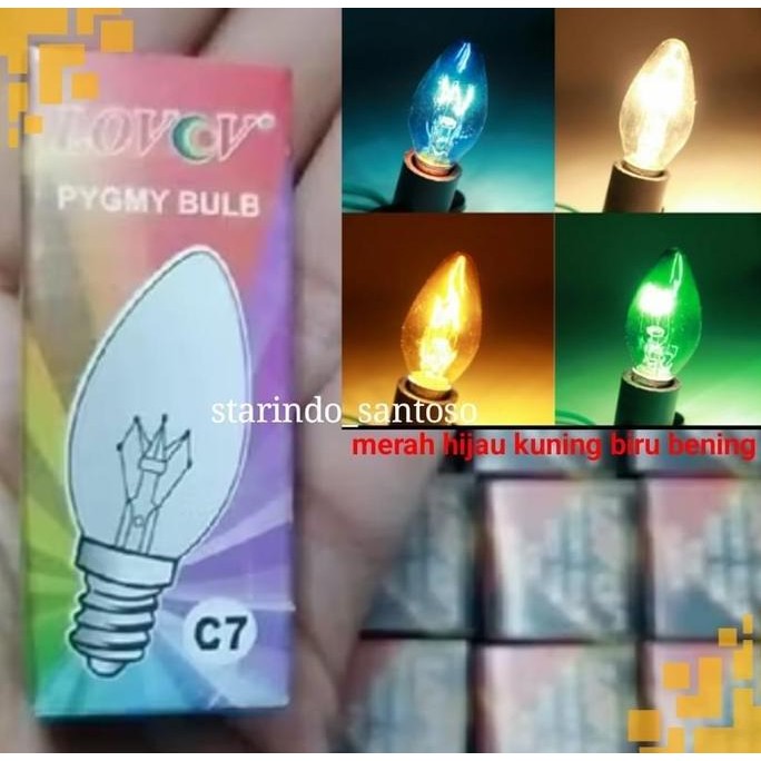 :::::::] Lampu Bohlam Dop Cabe Lombok Lampu Kamar Lampu Hias Lampu Tidur