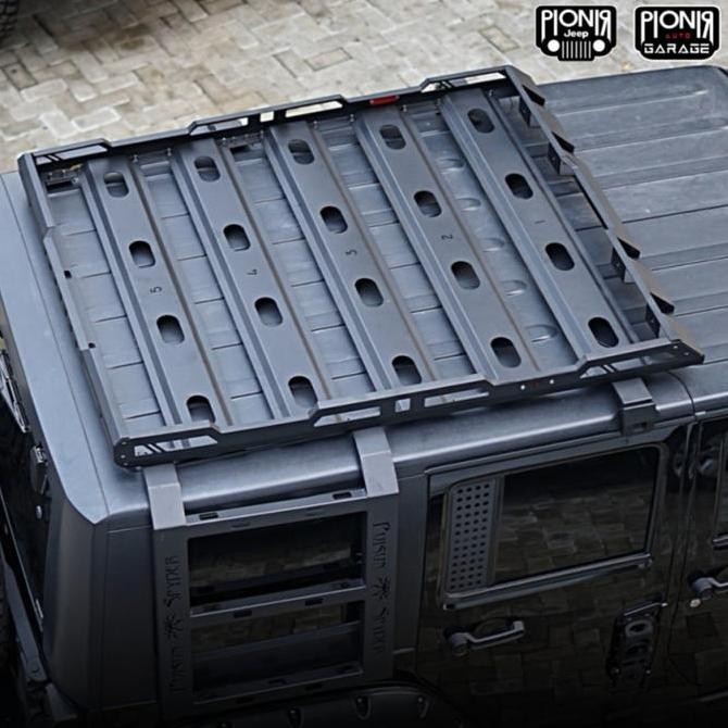 * Poisonspyder Cast Iron Roof Rack Mobil Jeep Jk 07-17 With Ladder Hd *