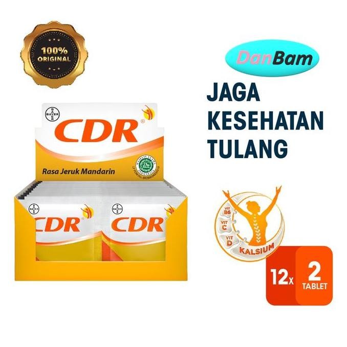 CDR Suplemen Kalsium Rasa Jeruk 24 Sachet