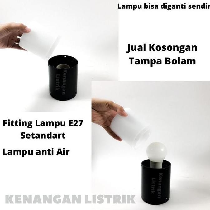 LAMPU PILAR TAMAN PAGAR HIAS BULAT OUTDOOR E27