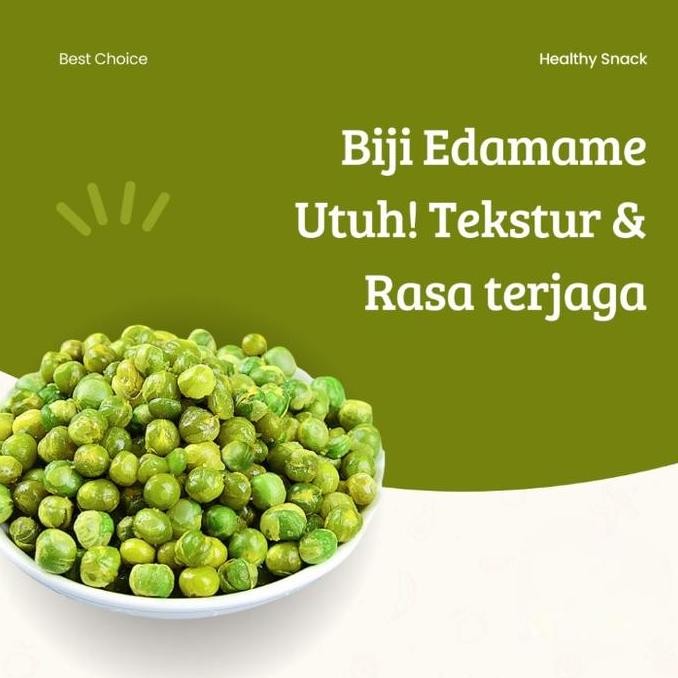 

Snack Keripik Edamame Crispy Camilan Diet Sehat Sayur Vacuum Frying