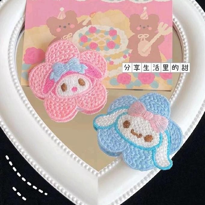 

&<&<&<&] patch croschet sanrio, patch rajut knit wool