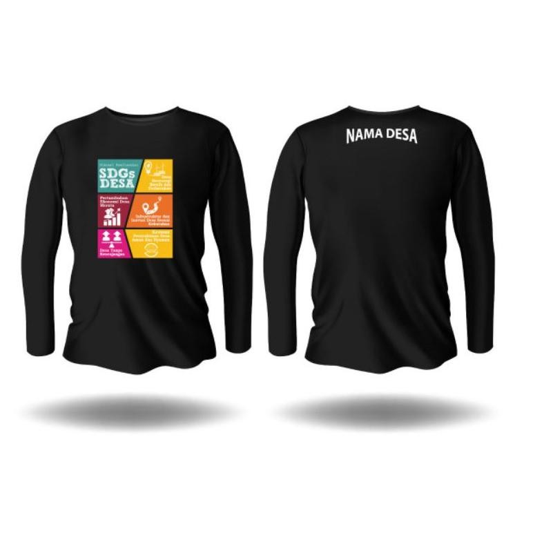 Promo Kaos Sdgs Lengan Panjang Bisa Request Warna , Request Desa Dan Bisa Request Gambar Kaos Panjan