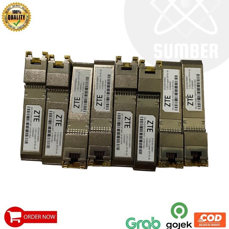 SFP ZTE RJ45 1000 MBPS COPPER 1.25G SFP ORIGINAL ZTE
