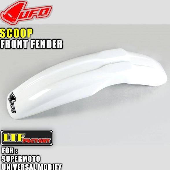 ] UFO SCOOP UNIVERSAL FRONT FENDER COVER - SPAKBOR DEPAN TRAIL - SUMO SUPERMOTO MOTOCROSS ORIGINAL -