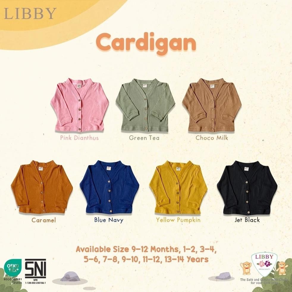 LIBBY BABY CARDIGAN COTTON JASPER CARDIGAN ANAK PEREMPUAN FASHION ANAK PEREMPUAN 9 BULAN - 12 TAHUN