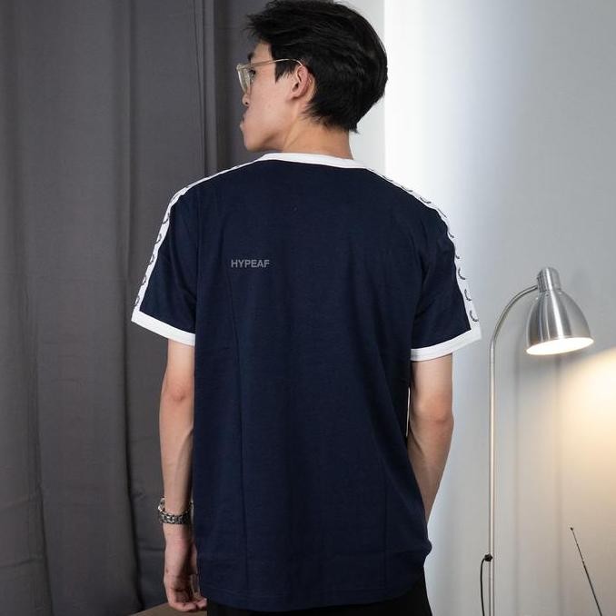 BARU FRED PERRY Black Tee - Taped Ringer [ 100% original ]