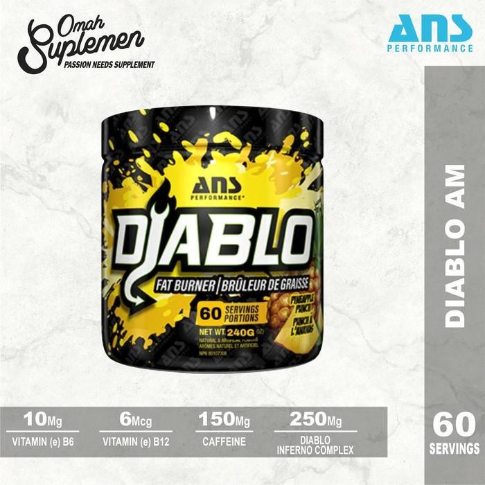 Ans Diablo 60 Serving Advanced Fat Burner Diablo Am