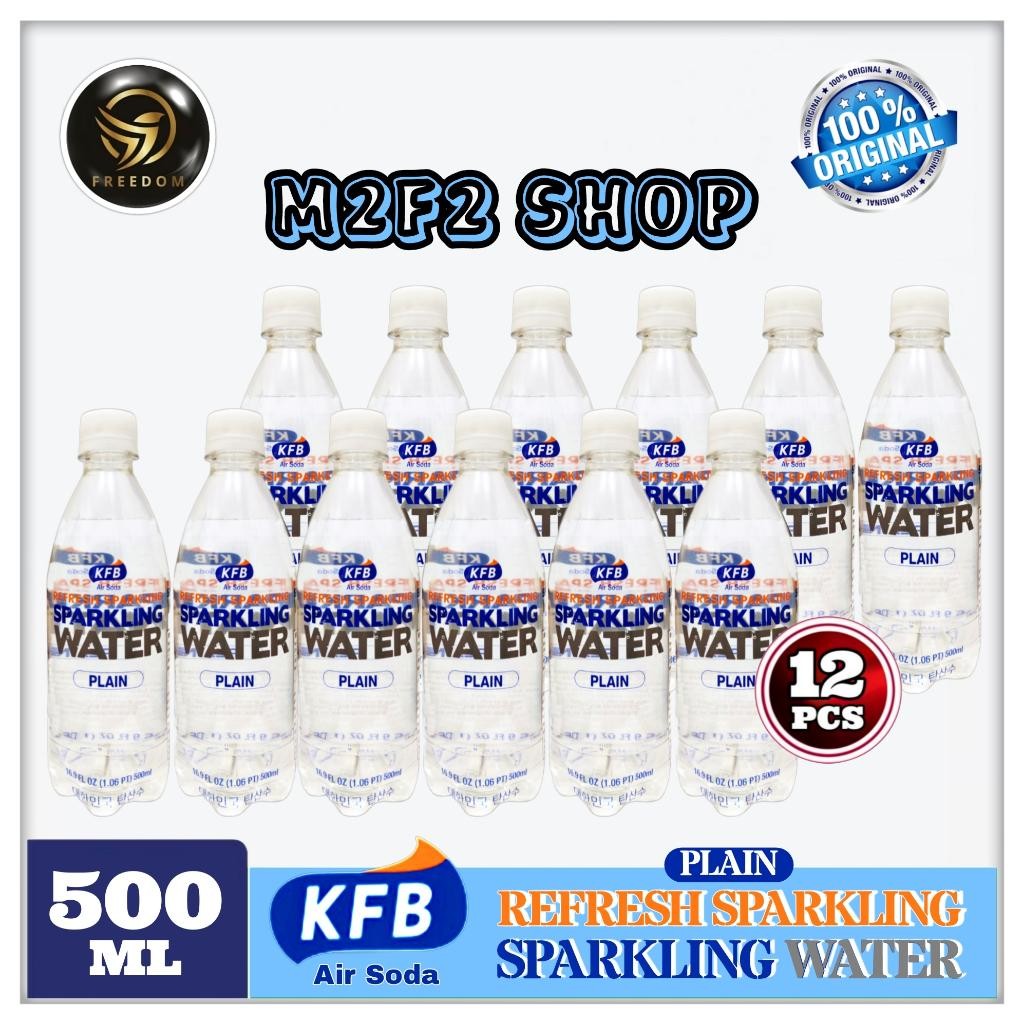 

Kfb Refresh Sparkling Water Plain | Air Soda Botol Plastik Pet - 500 Ml (Kemasan 12 Pcs) Terbaru Best Quality 100% Original