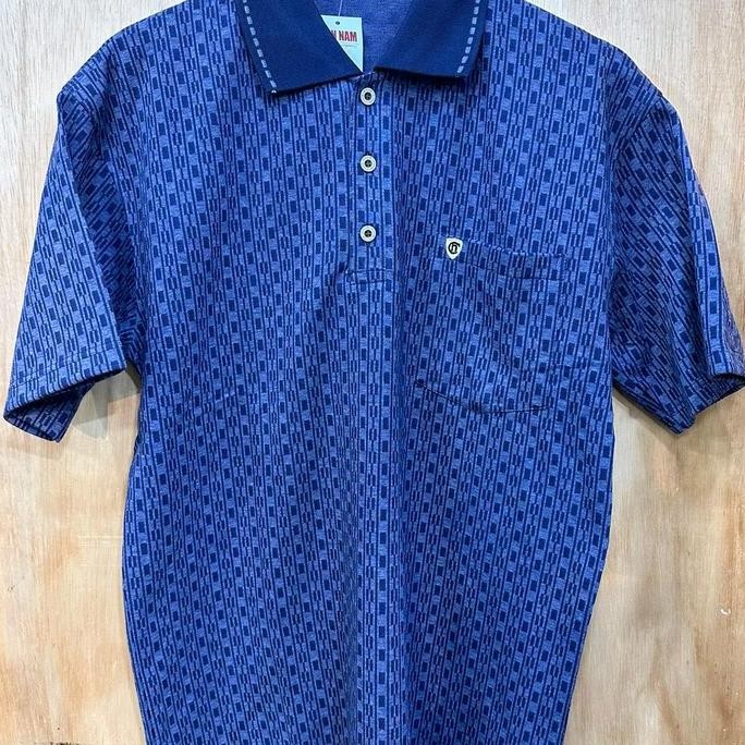 BARU Polo motif krah kantong Kaos Kerah Katun Pria Atasan kaos polo basic 2xl kaospolo ce