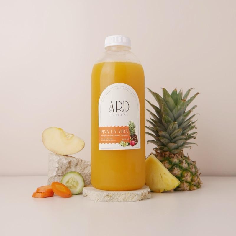

Pina La Vida 1000Ml - Ard Juice Cold Pressed Juice 100% Organic & Fresh Termurah Best Quality 100% Original