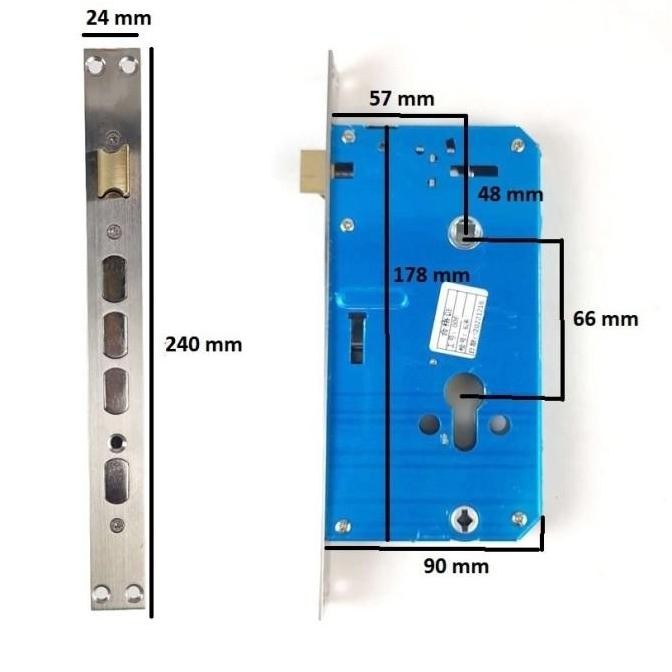 Smart Door Lock Fingerprint Pintu Card Otomatis Kunci Pintu Alarm