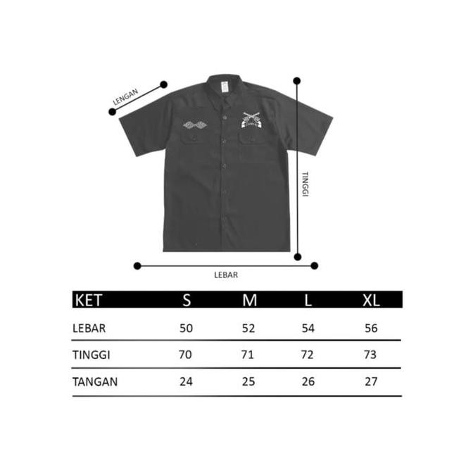 BARU Scarizors Workshirt Enginers Basic Polos - Hitam