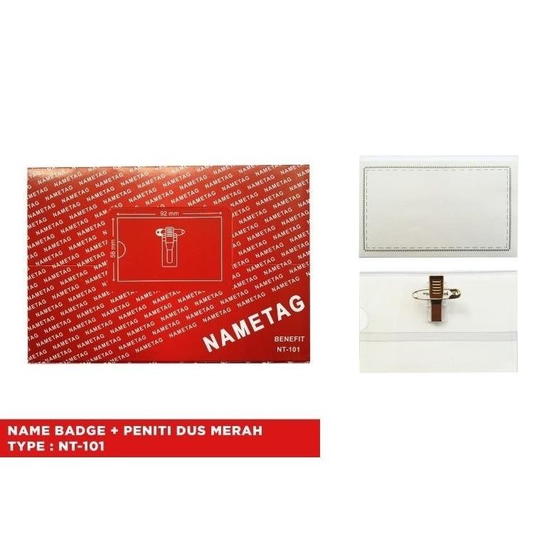 

[PACK] Name Tag Multi / Tanda Peserta Peniti Plastik