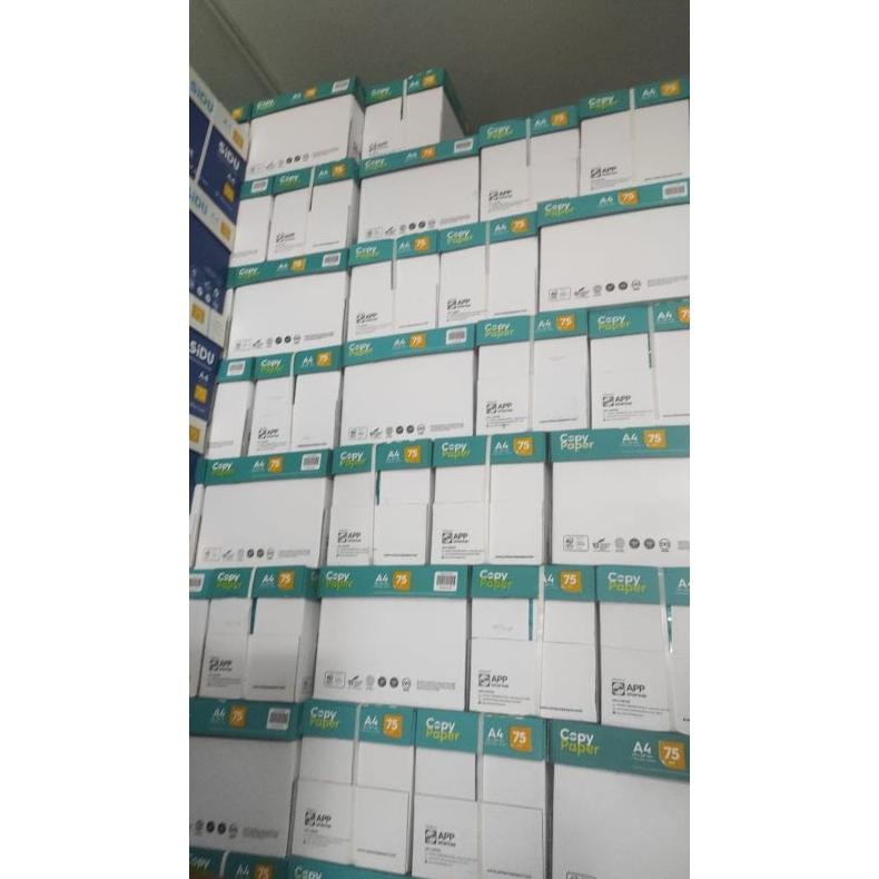 

Kertas HVS A4 75 Gram Copy Paper 1 Dus 5 Rim