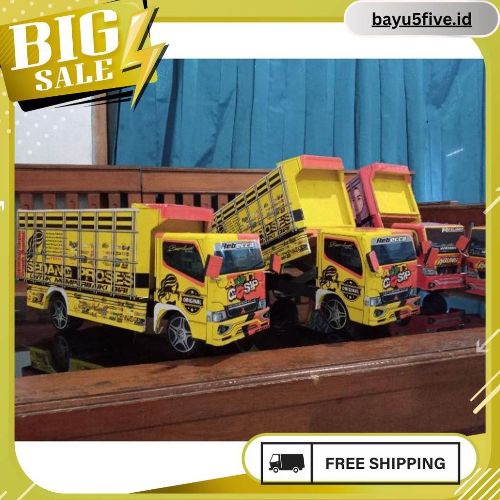 Mainan Edukasi Miniatur Truk Oleng Bak Jungkit 6.6