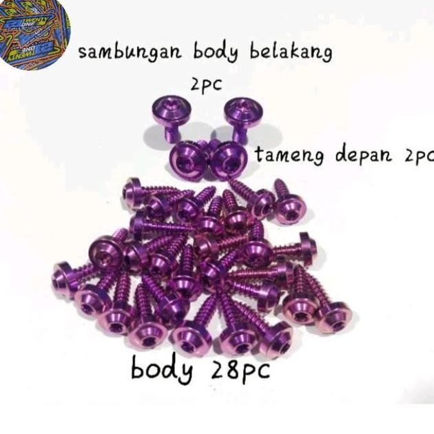 Baut Probolt Titanium Paketan Body Mio Sporty Smile Gr5 Vietnam