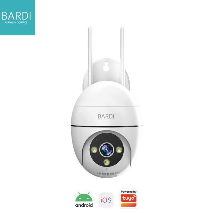 Bardi Smart Outdoor Ptz Lite 3Mp Ip Camera Onvif 1296P Cctv Wifi Alarm Sirine Ipcam Odr Kualitas Ter