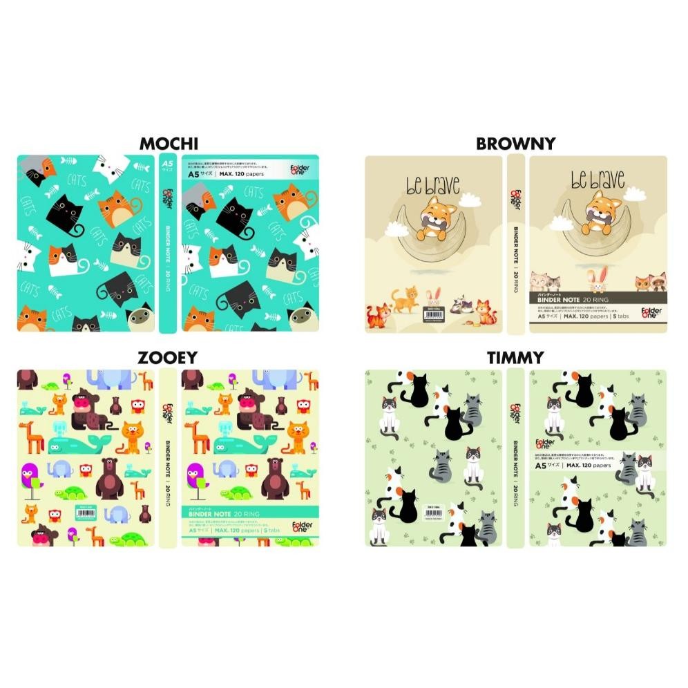 

Folder One Binder Note A5 ++ Warna Cerah Stylis