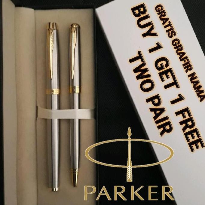 

Bollpoint Mewah Elegan Dan Exlusive Parker Buy 1 Get 1 Free Two Pair Gratis Grafir Nama Alat Tulis Stationery Co