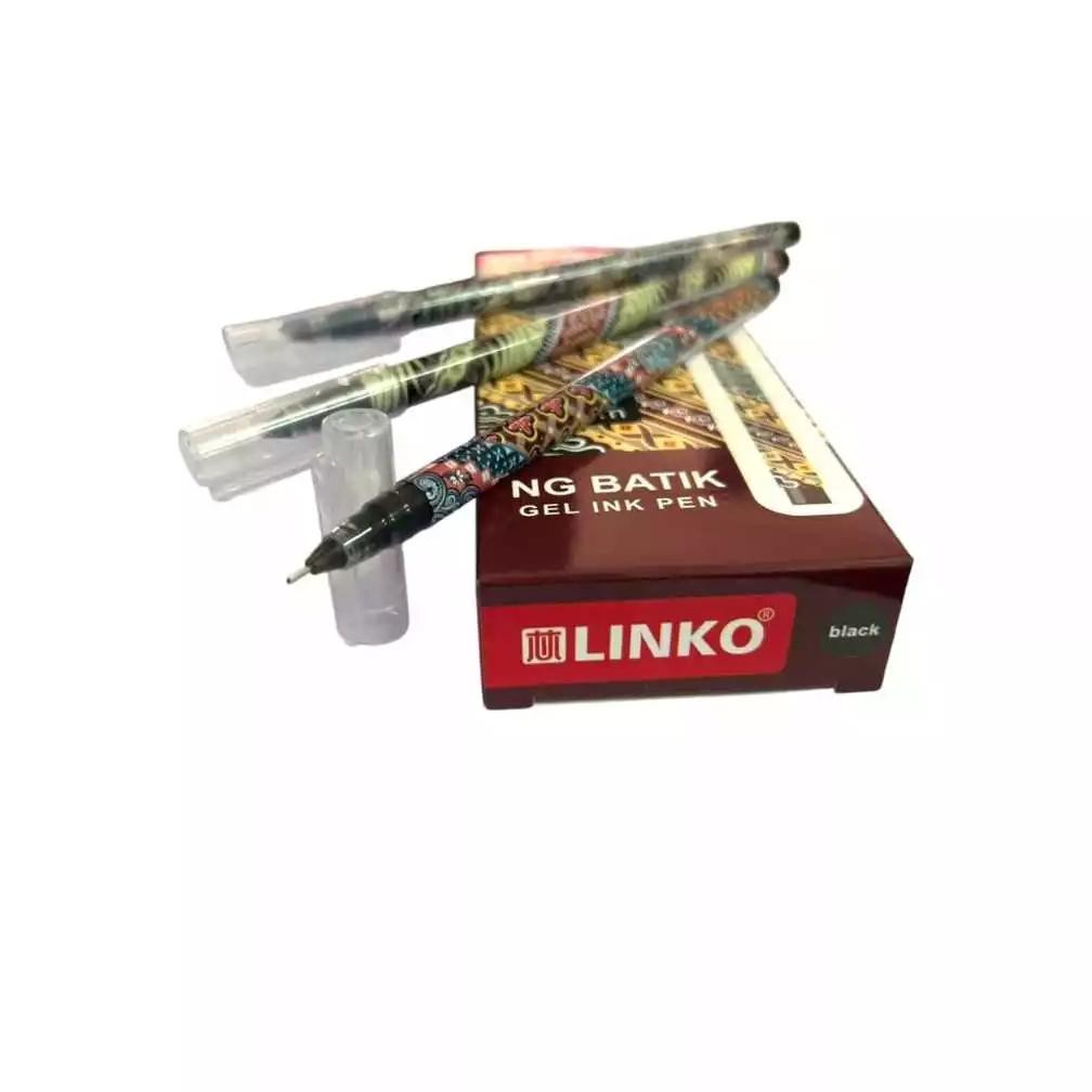 

Berkualitas Bolpen Gel Pulpen Bolpen Linko Ng Batik Ballpoint Linko Zuixua Hitam Batik Diskon