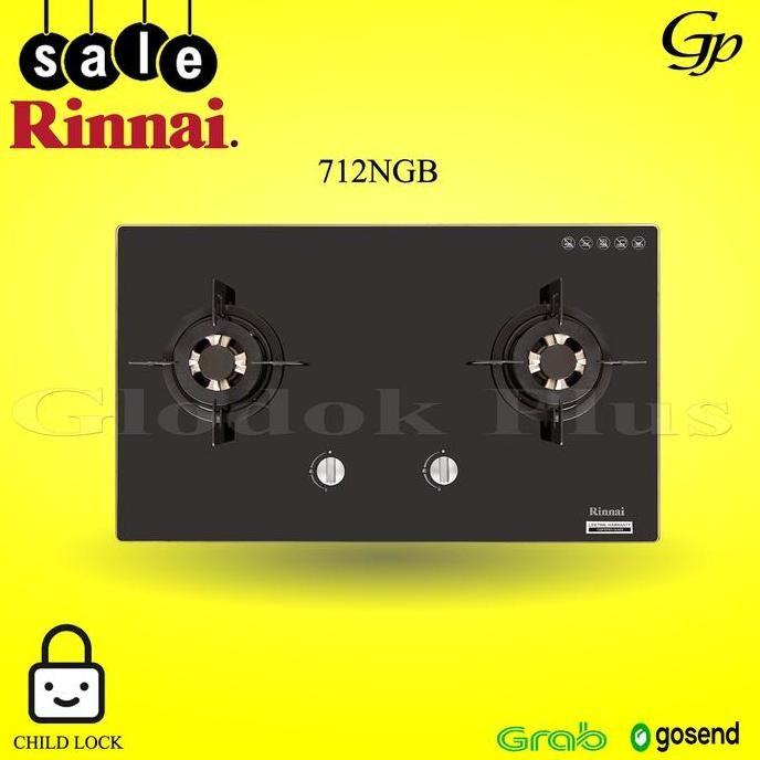 Rinnai Rb712Ngb Kompor Tanam Gas Rb 712N Gb Rinai Rb 712 N Gb 2 Tungku