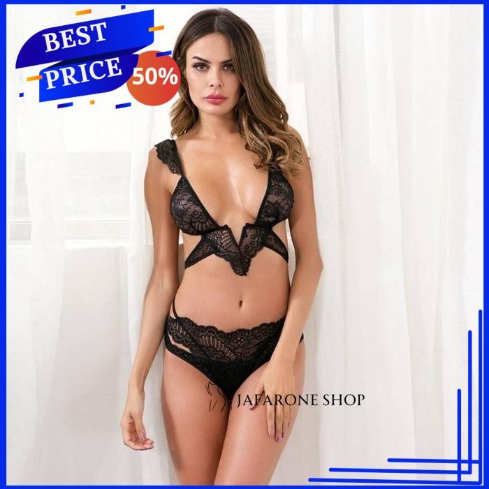 DALAM SEXY SET TRANSPARAN LINGERIE BRA MENGGODA DALAM JAFARONE SHOP