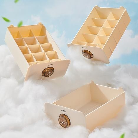 Ecoco Drawer Organizer - Socks/Bra/Underwear Penyimpanan Laci Kaos Kaki Bh Panty Celana Dalam Tempat