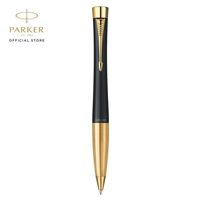 

Parker Urban Matte Black Gold Trim Ballpoint Tw Co