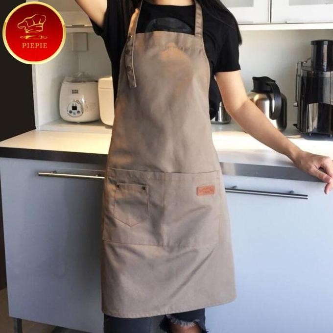 

Terlaris Celemek Baking Apron Dapur Pria Wanita Bahan Canvas Tebal
