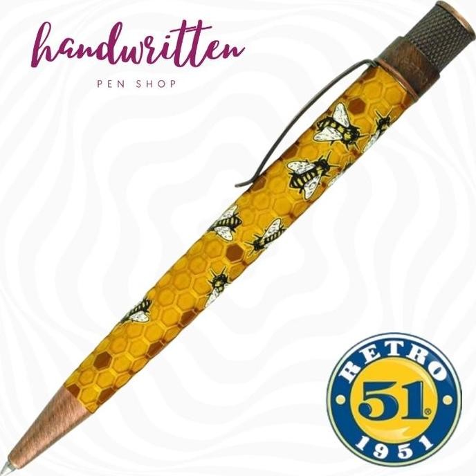 

Retro 51 Tornado Rescue Rollerball Ballpoint Pen Buzz Honeybee/ Pulpen Co