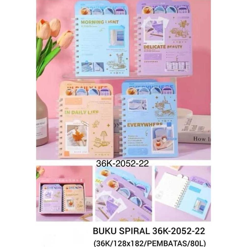 

Berkualitas Binder Note Notebook Spiral Fancy Lucu / Map Binder 80 Lembar 36K 2052 Berkualitas