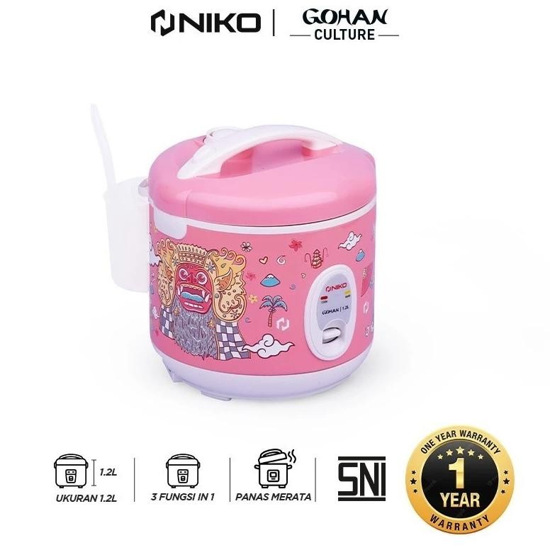 NIKO Rice Cooker Gohan [1.2L] GOHAN CULTURE l GARANSI RESMI