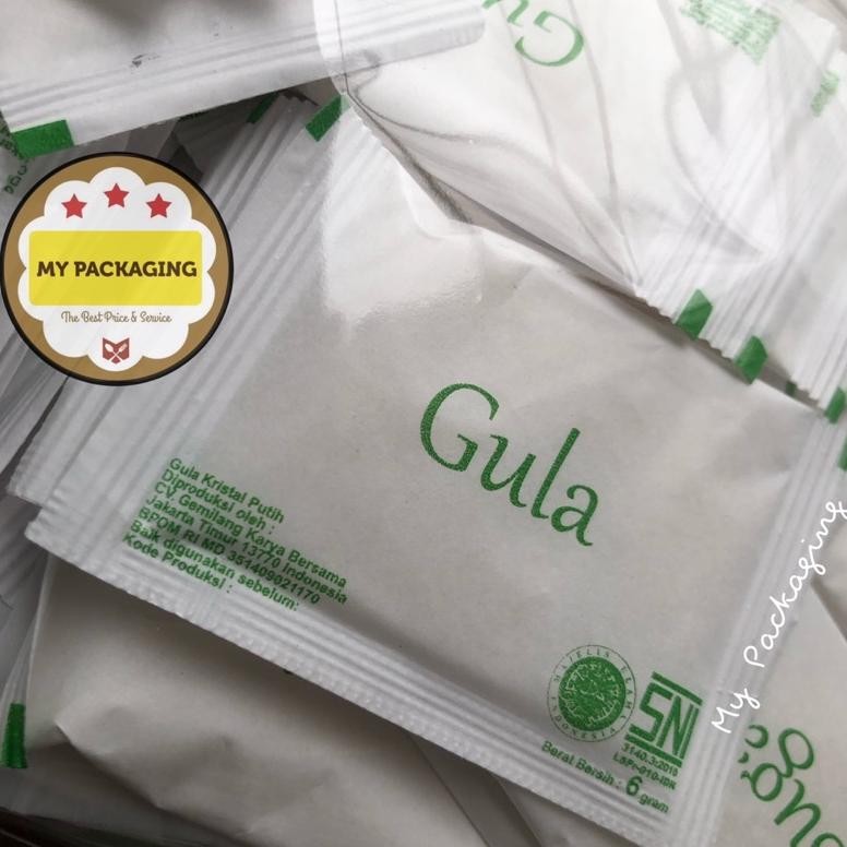 

Original White Sugar Sachet / Gula Putih Sachet Isi 125Pcs/Pack (Harga Per Pack) Rt-342