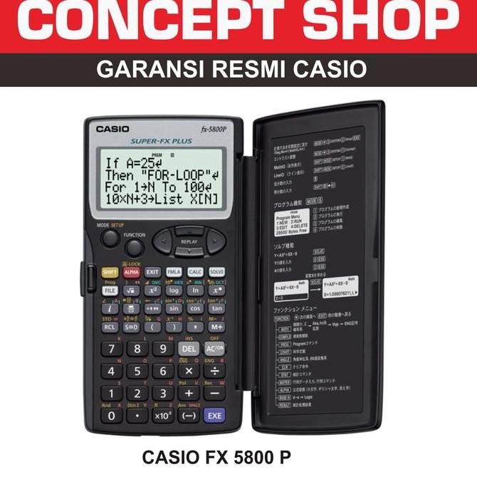 

Casio Fx 5800 P / Fx 5800P / Fx5800P Resmi Co