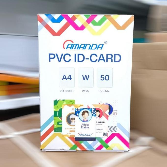 

Kertas Pvc Bahan Id Card Instan 50 Set Merk Amanda Bahan Kartu Atm Co