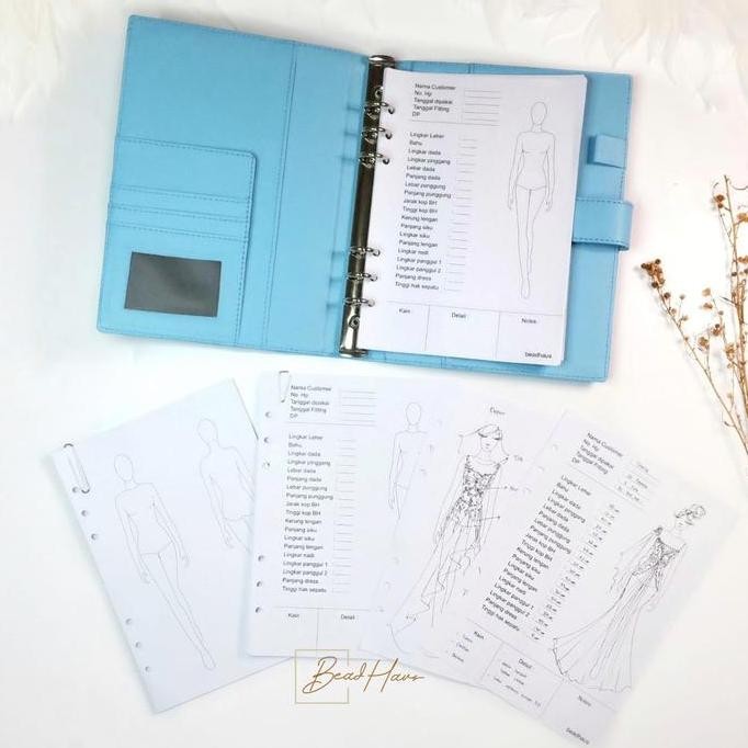 

Fashion Designer Organizer Planner Bundle Binder Kertas Paper Stationery Co