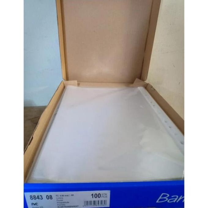 

New Product - Pp Pocket Bantex Folio (F4) 8843-08/Sheet Protector Bantex Dus 100 Lbr Kiarastoreku