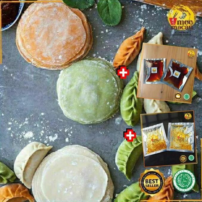 

[Paket Gyoza Lengkap] Kulit Gyoza Rainbow + Saus Tiram + Minyak Bawang
