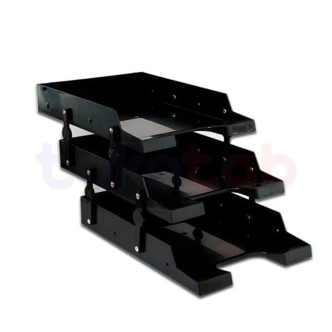 

New Product - Rak Surat / Letter Tray 3 Susun - Hitam Kiarastoreku