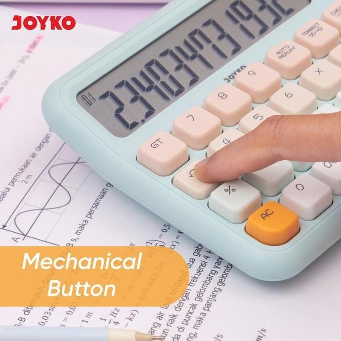 

New Product - Joyko Kalkulator Warna Pastel Cc-63Aco Cc-63Bco Kalkulator Lucu 12 Digits Mechanical Button Kiarastoreku