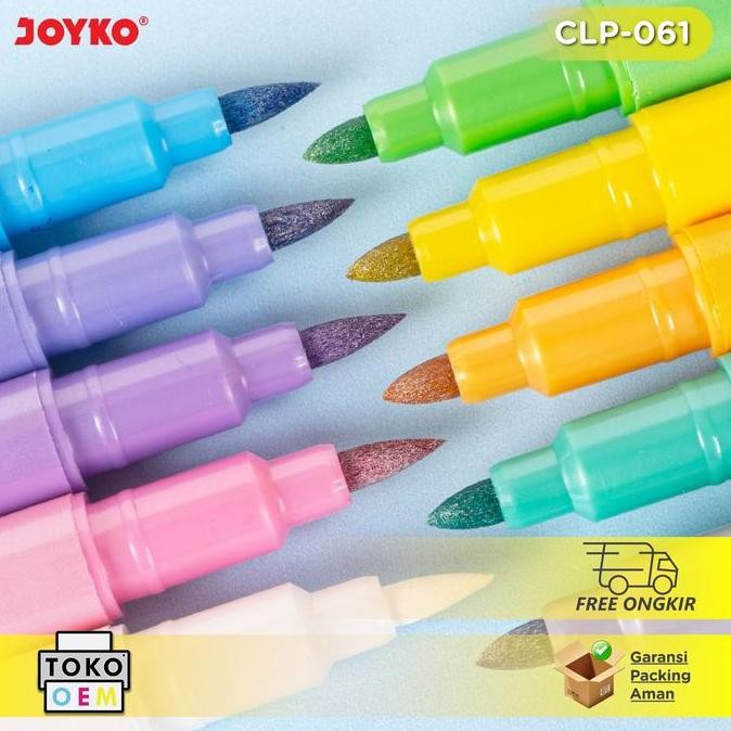 

New Product - Joyko Metallic Color Brush Pen Pena Kuas Warna Dual Tip Clp-061 Kiarastoreku